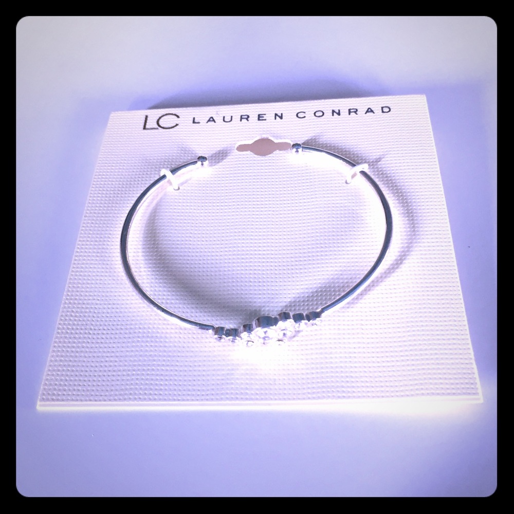 Lauren Conrad Silvertone Open Cuff Bracelet